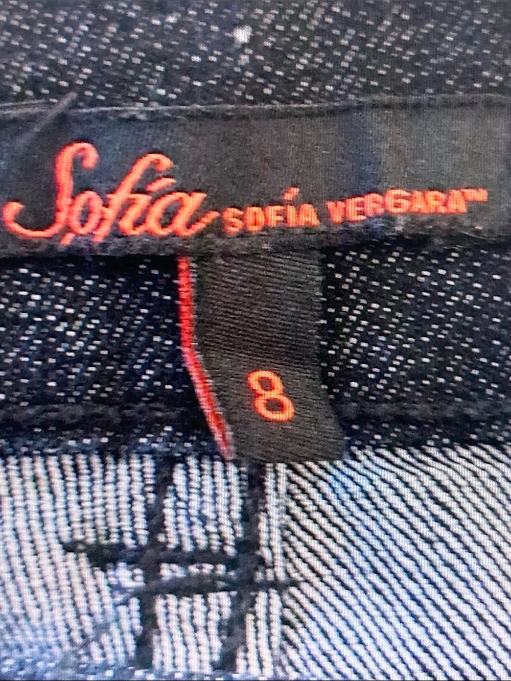 sofia by sofia vergara Dark Blue Jeggings with Gold Stud Accents - Picture 10 of 10